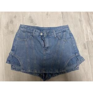Transgender Jean Skort- size L -NEW
